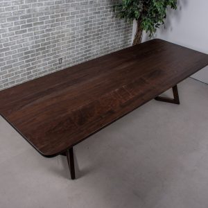 Custom Walnut Dining Table, Blackened Walnut Table with Osmo Finish, Large Walnut Table, Blackened Walnut Dining Table with Satin Finish