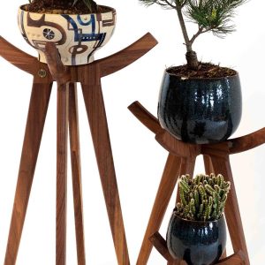 Wooden Plant Holder Tall Plant Stand Indoor Plant Stand Air Plant Stand Planter Stand Office Decor Garden Decor Farmhouse Decor Teacher Gift