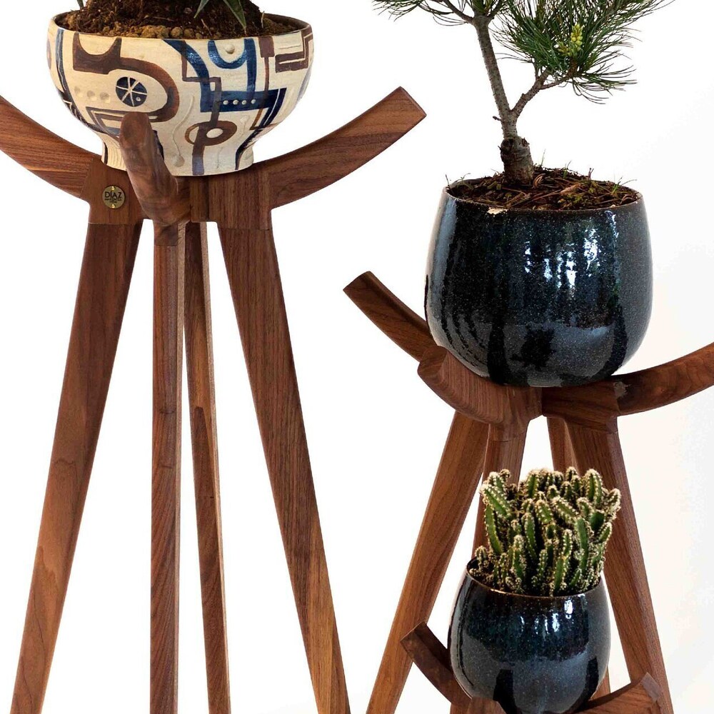 Wooden Plant Holder Tall Plant Stand Indoor Plant Stand Air Plant Stand Planter Stand Office Decor Garden Decor Farmhouse Decor Teacher Gift