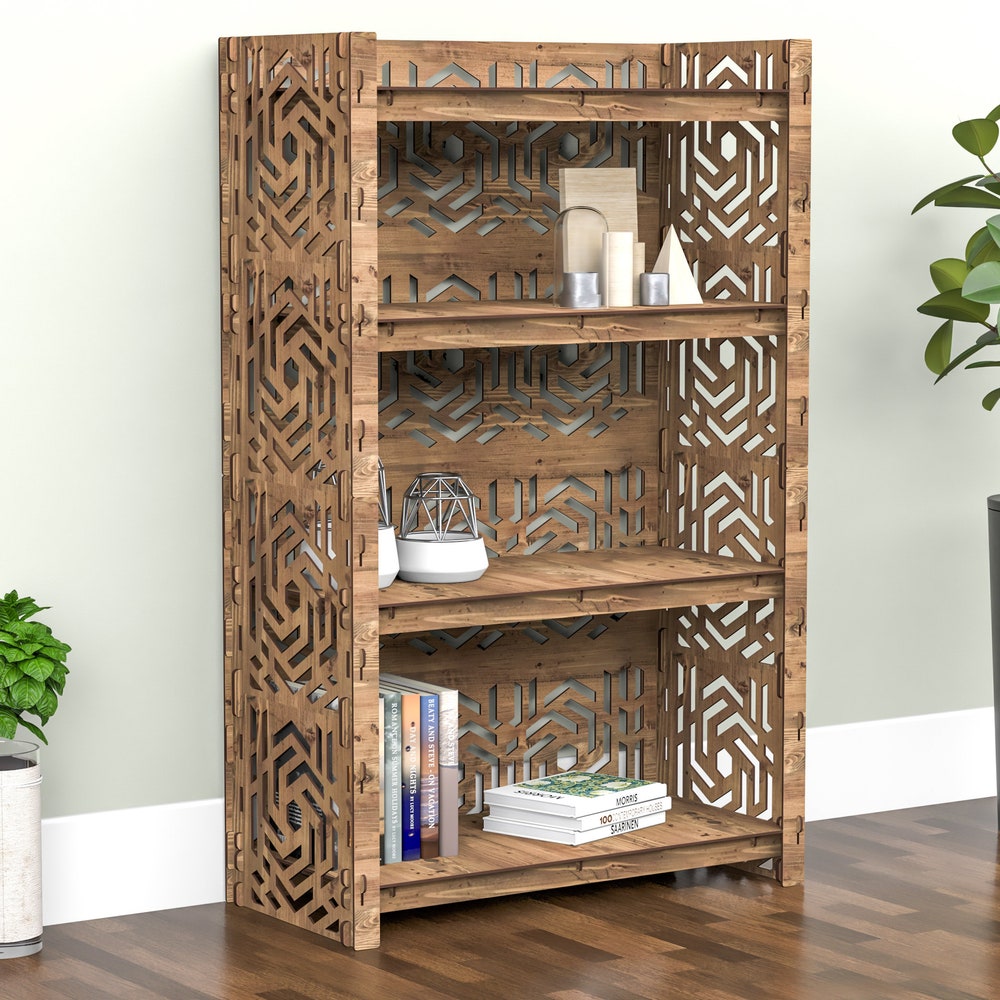 Wooden Bookshelf, Bookcase, Shelving Unit, Book Case, Book Shelf, Bookshelves - Image 6