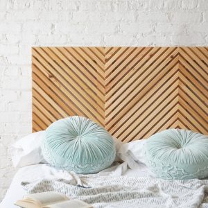 The Summit Headboard - Natural Solid Wood Headboard - Rustic Modern and Mid Century - Farmhouse Bed Board - Organic - Handmade in USA