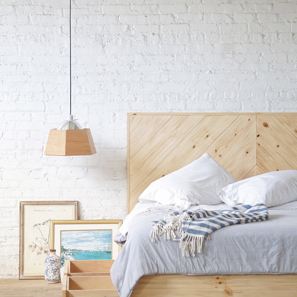 Rustic Chevron Stow Bed - Storage Bed - Drawers - Platform Bed - Natural Solid Wood - Made in USA - Image 3