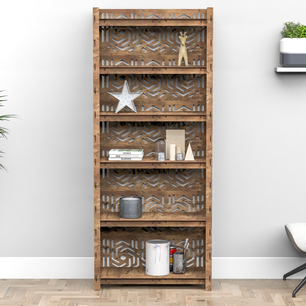 Wooden Bookshelf, Bookcase, Shelving Unit, Book Case, Book Shelf, Bookshelves - Image 9