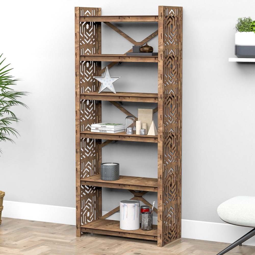 Wooden Bookshelf, Bookcase, Shelving Unit, Book Case, Book Shelf, Bookshelves - Image 10