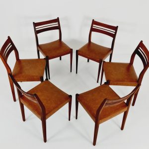 Vintage Teak Dining Chairs from Habeo Germany, 1960s, Set of 6