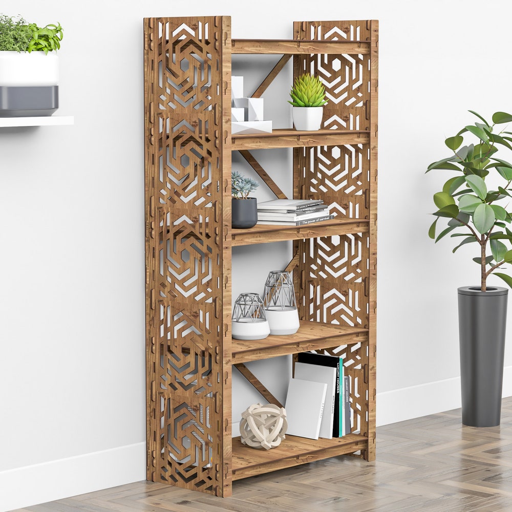 Wooden Bookshelf, Bookcase, Shelving Unit, Book Case, Book Shelf, Bookshelves - Image 5