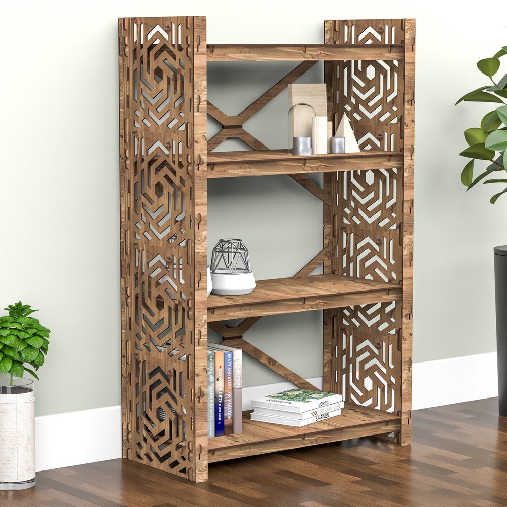 Wooden Bookshelf, Bookcase, Shelving Unit, Book Case, Book Shelf, Bookshelves - Image 7