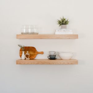 White Oak Floating Shelves, Contemporary Look, White Oak Wood Shelf, FREE Shipping, Easy Install