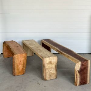 Live Edge Bench | Modern Bench | Hardwood Bench | Custom Bench