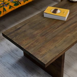 Rustic coffee table for living room live edge side table wooden rustic mid-century farmhouse furniture rectangular vintage-like