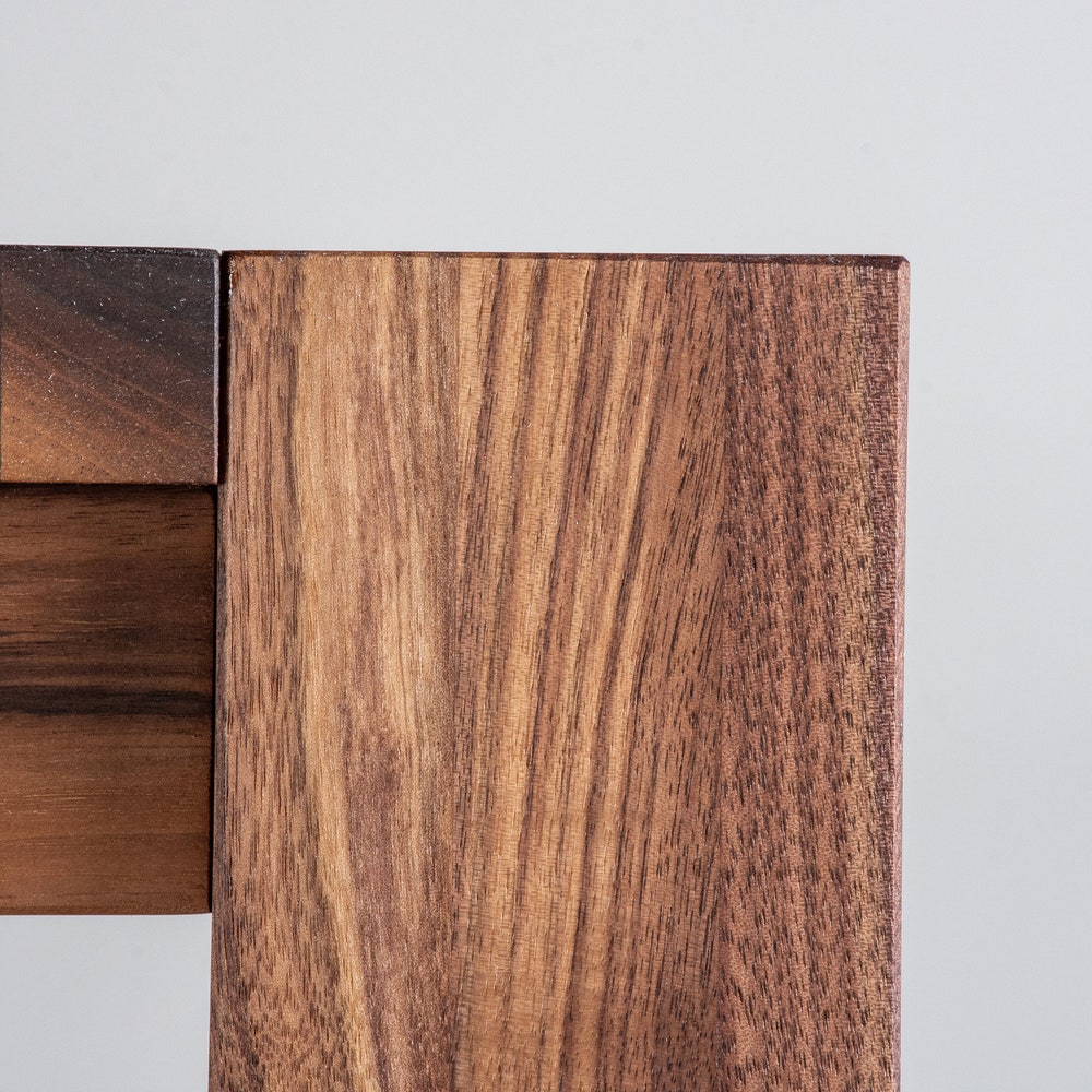 Walnut Parson Dining Table Extendable, Square Walnut Extension Table, Modern Extendable Square Kitchen Table, Square Dining Table - Image 8