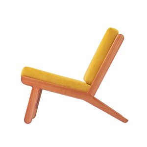 hardwood lounge chair "Bali"| oak, walnut, cherry, ash |, large selection of fabric types and colors.