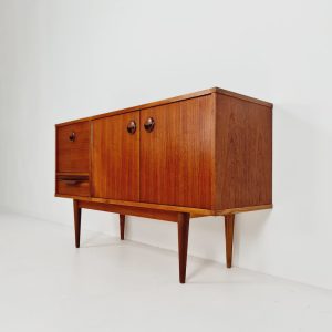 Mid Century Modern German teak sideboard By Musterring international, 1960s