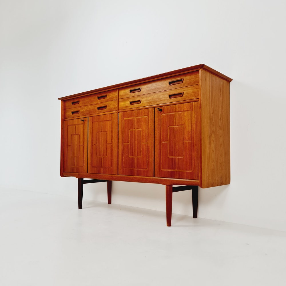 Mid-Century Modern Norwegian highboard, Sideboard for Sörheim MöbelFabrik Nesttun, 1960s - Image 5