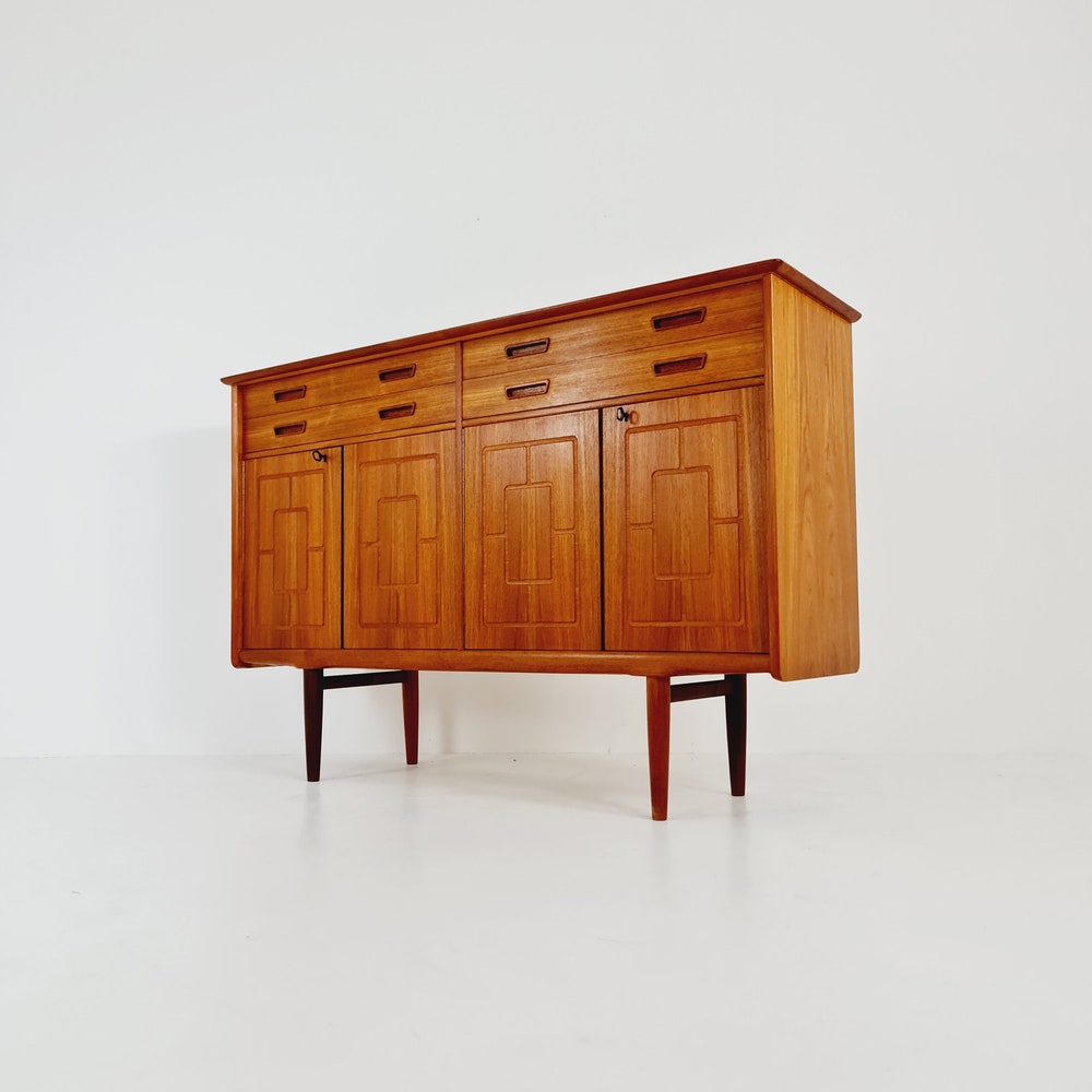 Mid-Century Modern Norwegian highboard, Sideboard for Sörheim MöbelFabrik Nesttun, 1960s - Image 9