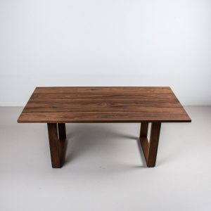 il_1000x1000.5234919041_rgmx.jpg Walnut Table on Wood Table Legs, Black Walnut Dining Table, Modern Wood Dining Room Table on Square Wood Legs, Solid Walnut Table