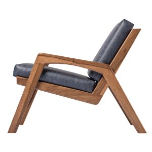 hardwood lounge chair with footrest "Dubai"| oak, walnut |, large selection of fabric types and colors.