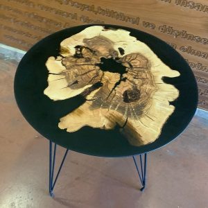 Round Coffee Table, Live Edge Side Table, Rustic Coffee Table, Bedside Table, End Table, Round table, center table