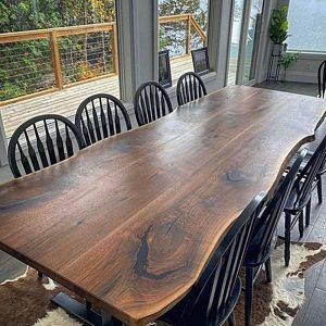 Live Edge Table, American Walnut Table, Walnut Table, Custom Table, Dinning Room Table, Garden Table, Kitchen Table, office table