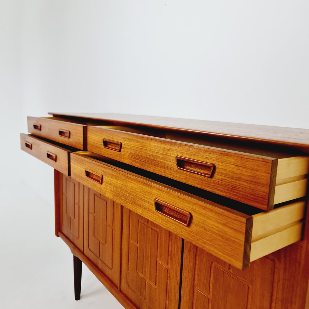 Mid-Century Modern Norwegian highboard, Sideboard for Sörheim MöbelFabrik Nesttun, 1960s - Image 6