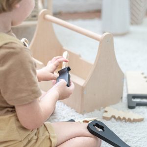 Play Tool Box Set with Tools - Christmas Gift for Toddler Boy, Montessori Toys, Wooden Montessori Educational Set, Repair Kit For Kids