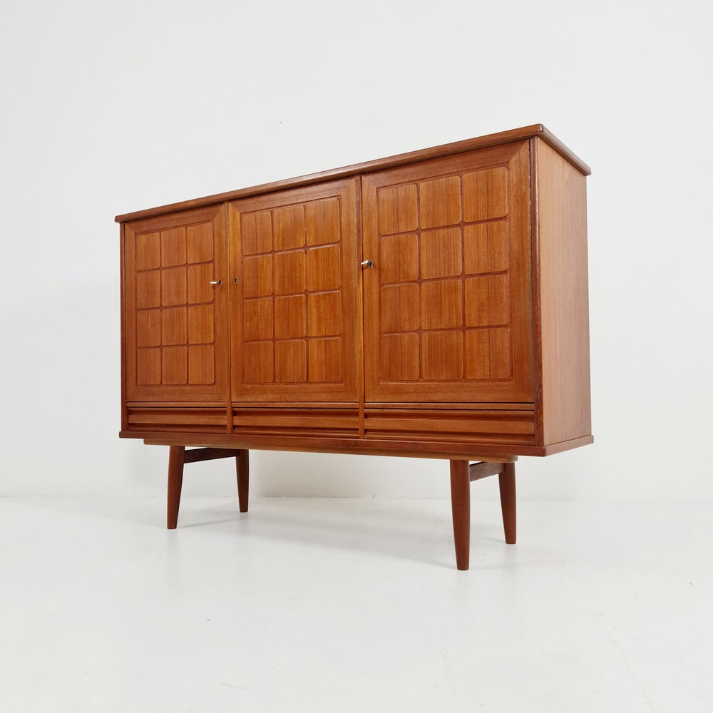Mid-Century Modern Norwegian highboard, Sideboard for Sörheim MöbelFabrik Nesttun, 1960s - Image 7