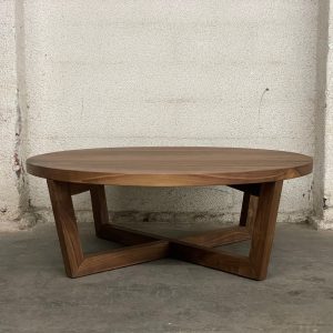 CORO Modern round coffee table | wood coffee table | minimalist coffee table | pedestal table