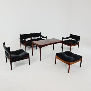 Mid-Century Danish group set with stool by Kristian Vedel “Modus” for Willadsen Møbelfabrik, 1960s