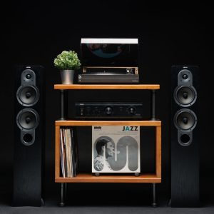 Industrial end table, reclaimed wood table,rustic end table, rustic night stand, pipe and wood end table, farmhouse table