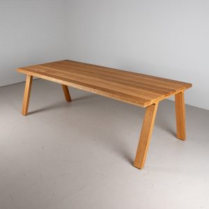 MidCentury Modern Oak Table, Custom Oak Dining Table, Wood Minimalist Dining Table, Mid Century Modern Kitchen Table, Modern Dining Table