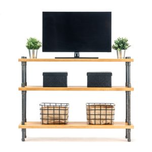 NEW TV stand Industrial furniture, Record player table, tv cabinet, tv table, tv console, media console, Media stand, turntable stand