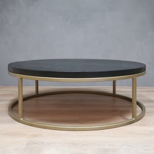 Round B&W Coffee Table