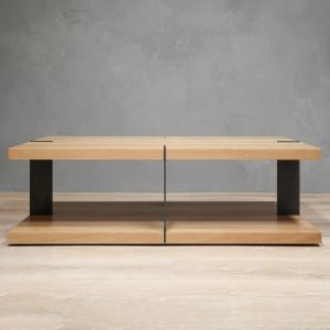 il_1000x1000.5339579262_jerk.jpg 2-Level Rectangular White Oak Coffee Table With Metal Legs
