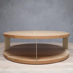 il_1000x1000.5341589334_mlxe.jpg 2-Level Round White Oak Coffee Table With Metal Accent