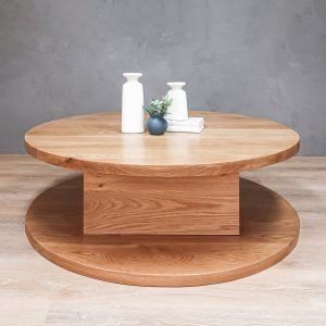 il_1000x1000.5341628364_fs2i.jpg 2-Level Round White Oak Coffee Table With Square Base