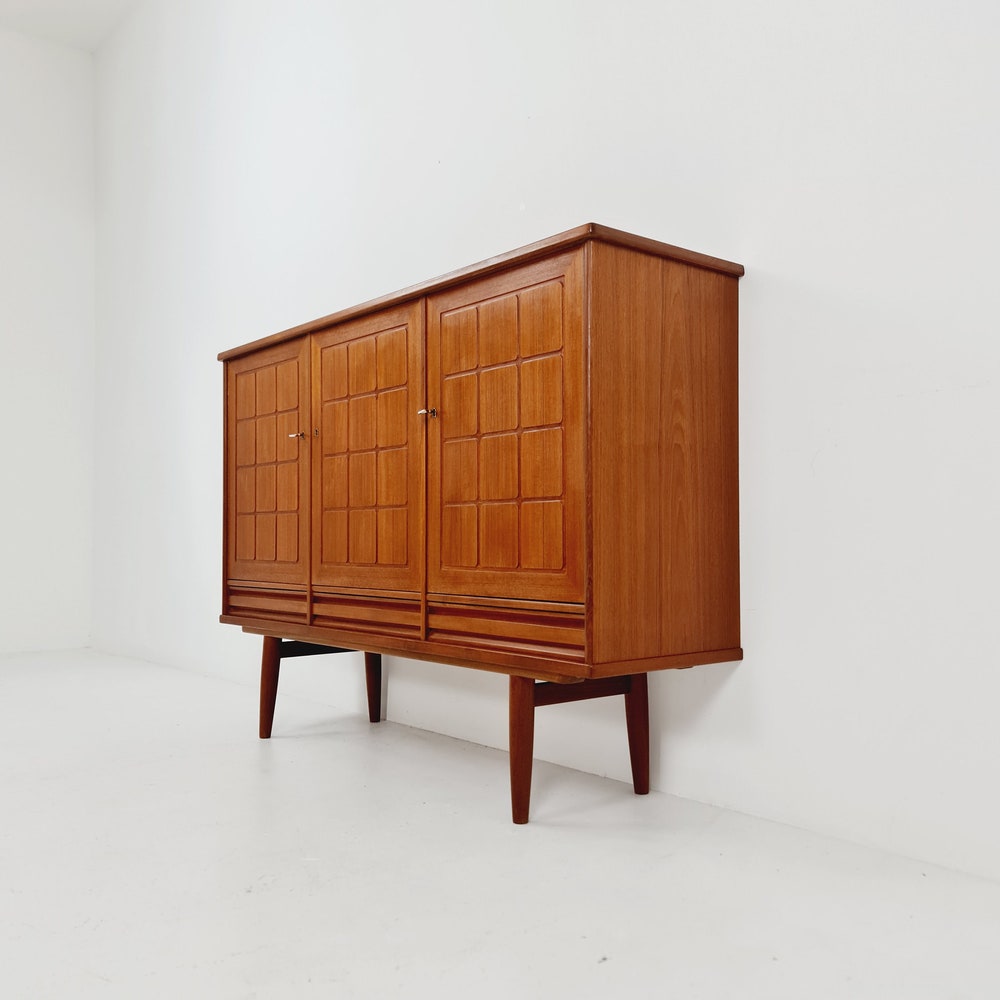 Mid-Century Modern Norwegian highboard, Sideboard for Sörheim MöbelFabrik Nesttun, 1960s - Image 4