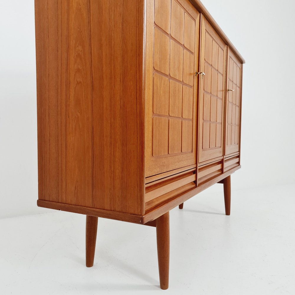 Mid-Century Modern Norwegian highboard, Sideboard for Sörheim MöbelFabrik Nesttun, 1960s - Image 9