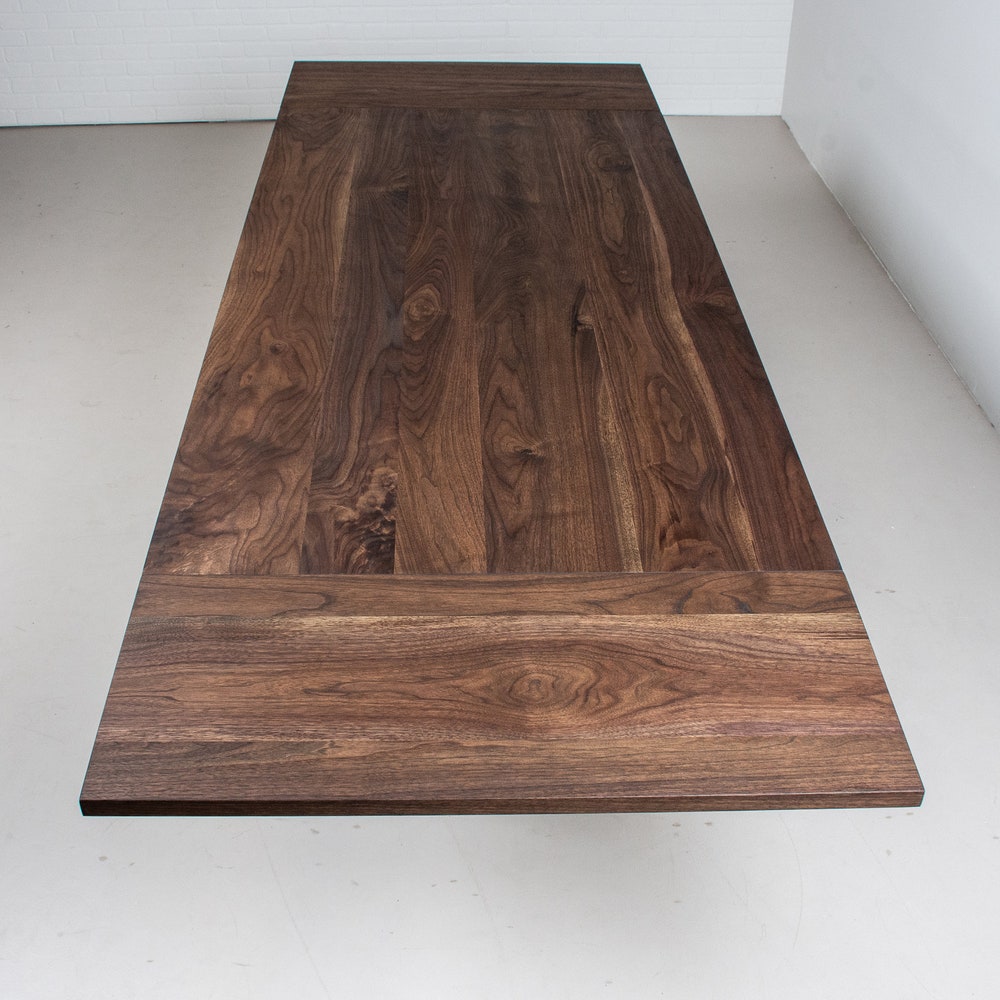 Large Farmhouse Table, Extendable Walnut Dining Table, Walnut Farm Table for Kitchen or Dining Room - Image 3