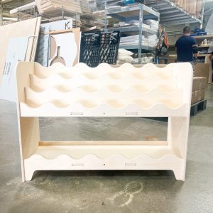 Montessori Bookshelf Toddler Bookcase Montessori Wooden Furniture Nursery Gift Wooden Bookshelf Toddler Birthday Gift Idea SCALLOPED- DARLA