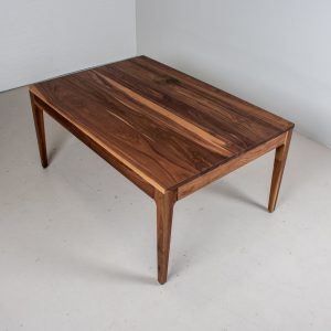 Minimalist Dining Table, Mid Century Modern Parsons Table, Walnut MidCentury Table for Kitchen or Dining Room, Custom Walnut Dining Table