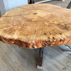 Round Coffee Table, Live Edge Side Table, Rustic Coffee Table, Bedside Table, End Table, Round table, center table
