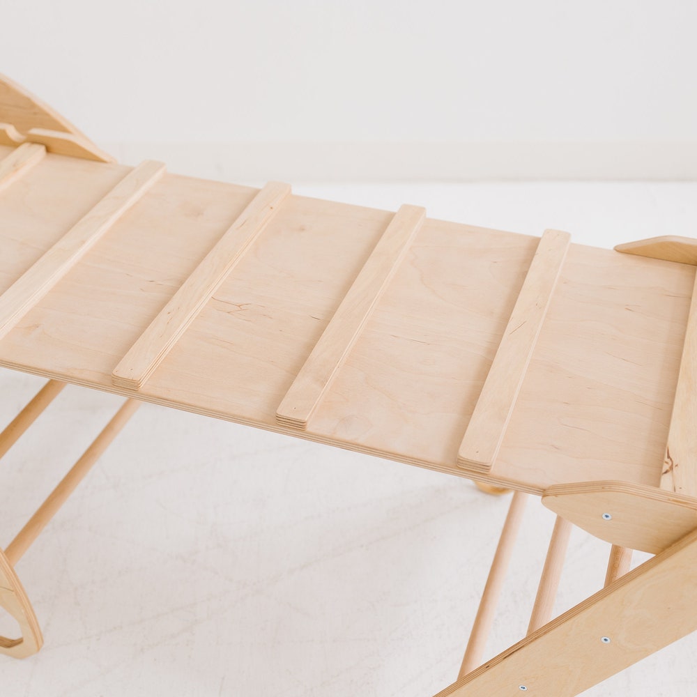 Set of 3 items Foldable triangle Wooden Gym Climbing Gift Natural toy Baby Birthday Gift Play Gym Toddler Climber Baby Gym - Image 5