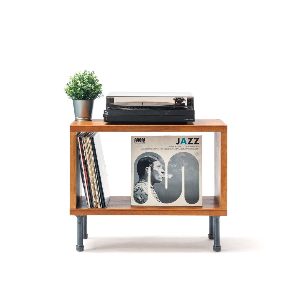 Industrial end table, reclaimed wood table,rustic end table, rustic night stand, pipe and wood end table, farmhouse table - Image 8