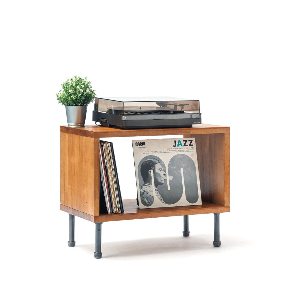 Industrial end table, reclaimed wood table,rustic end table, rustic night stand, pipe and wood end table, farmhouse table - Image 4