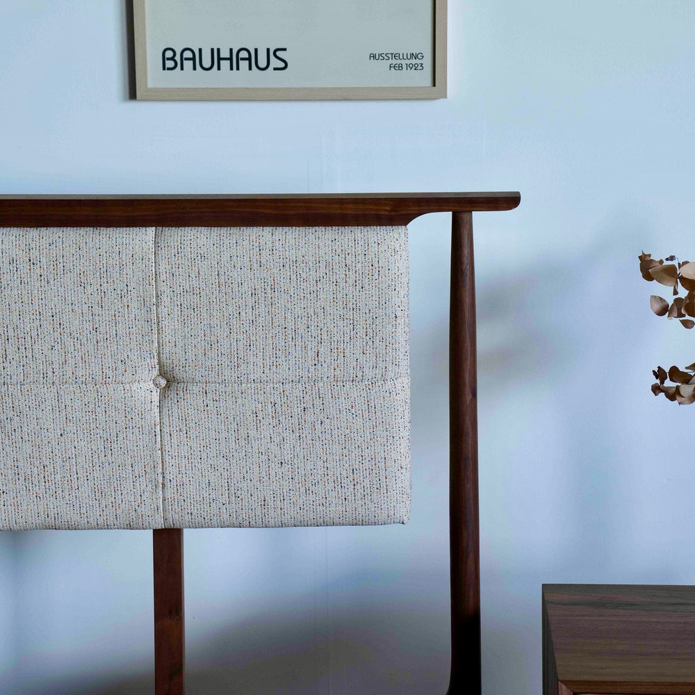 Bed No. 3.5 – Premium Handmade Solid Wood Bed Frame with Leather Upholstered Headboard | Customizable Design | Built to Last - Image 7