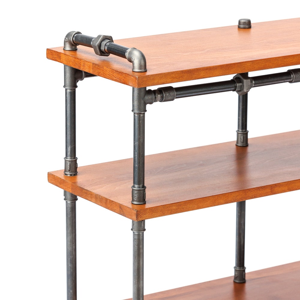 Industrial Pipe Stand, Record player stand, Vinyl record storage, Audiophile rack, Record player console. 3 Tier - Image 8
