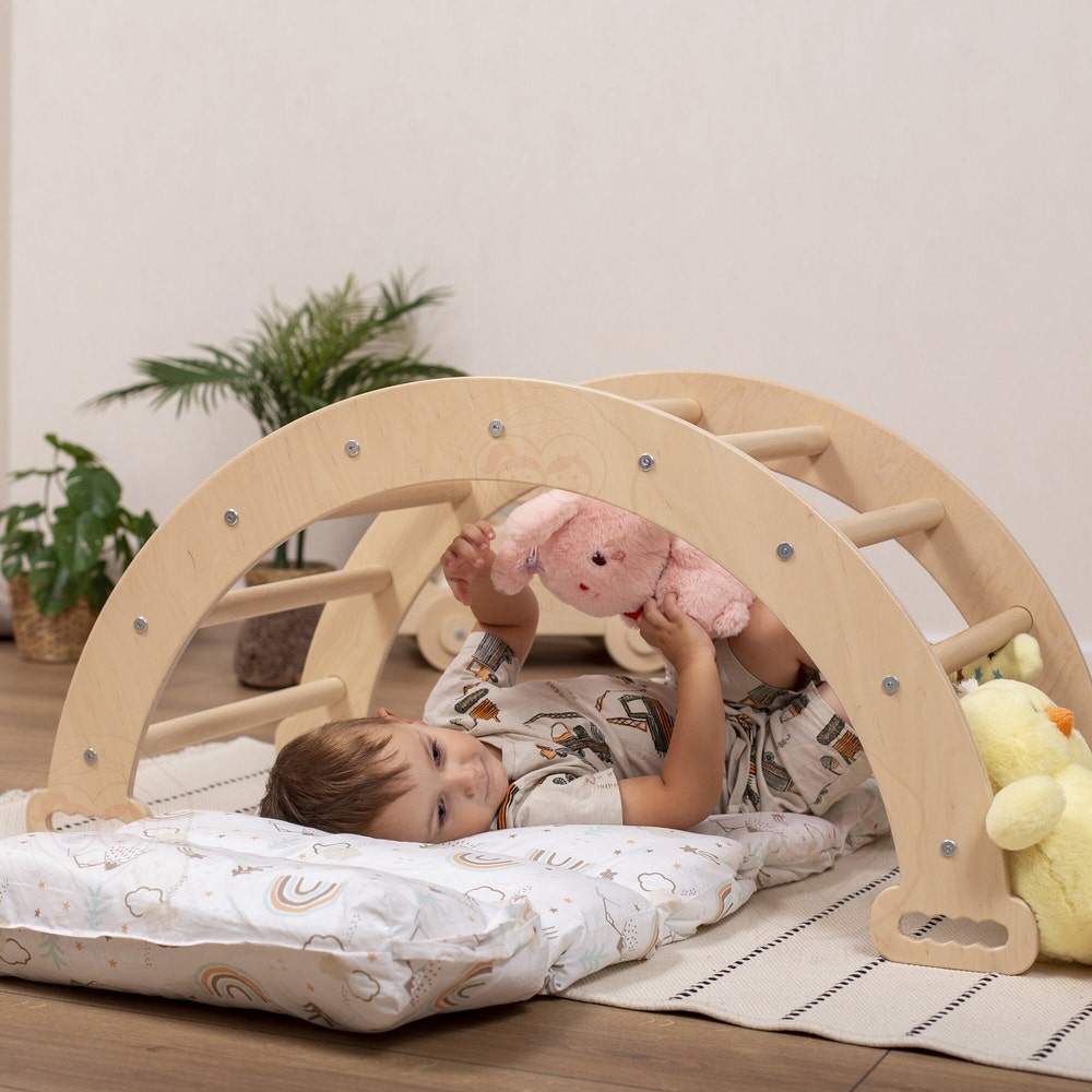 Baby Gift Cotton Cushion for Montessori Arch, Waldorf Soft Play Equipment Climbing Arch Pillow, Kletterbogen Kissen Handmade - Image 4