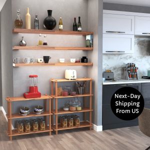 il_1000x1000.5427249446_aqer.jpg Wooden Kitchen Organizer Cabinet, Wood Storage Shelves, Kitchen Storage Cabinet, Storage Shelves, Heavy Duty Shelf for Kitchen