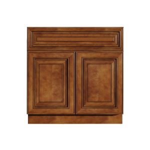 il_1000x1000.5432318816_fq6r.jpg 27 Inch Saddle Brown Raised Panel Single Sink Bathroom Vanity with Double Doors, Brown Stained Bathroom Furniture - 27" W x 34.5" H x 21" D