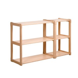 Set of one Montessori  MIDI shelf and one Half MIDI Toy Shelf, Nursery Toddler Shelf, Bookcase, Baby registry item Gift for kids